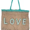 Strandtasche Seashell Love Aqua