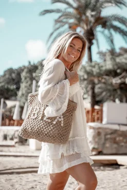 Strandtasche Seashell Off White Ibiza