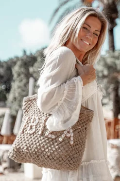 Strandtasche Seashell Off White Ibiza
