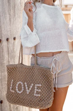 Strandtasche Seashell Off White Love