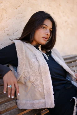 Strickjacke Corazon Sand