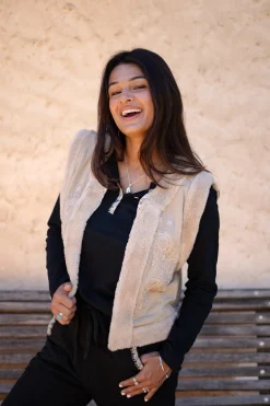 Strickjacke Corazon Sand