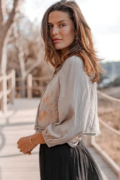 Strickjacke Luciana Light taupe