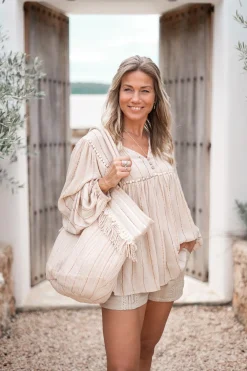 Tasche Elvio Stripe Sand
