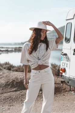 The Muse Neutrale Jeans Hellbeige