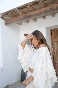 Top Flair Boho Ecru