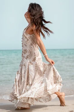 Trägerkleid Adella Taupe