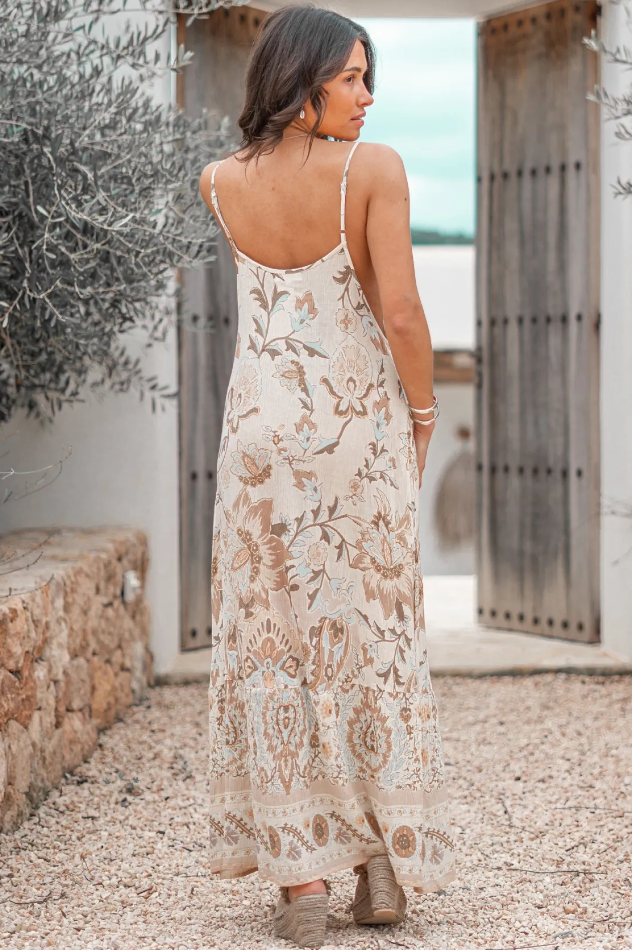 Trägerkleid Chalina Flower Natural