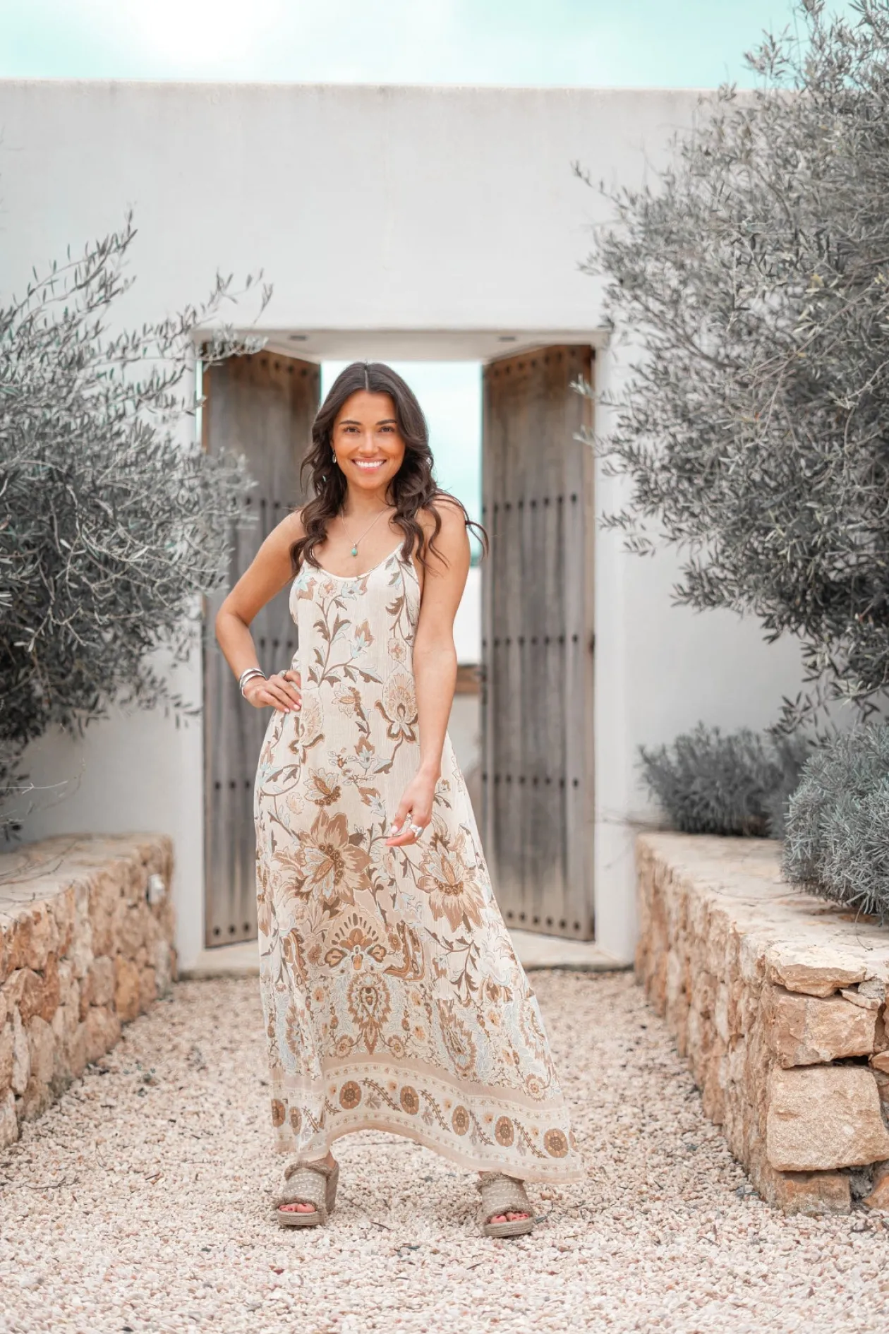 Trägerkleid Chalina Flower Natural