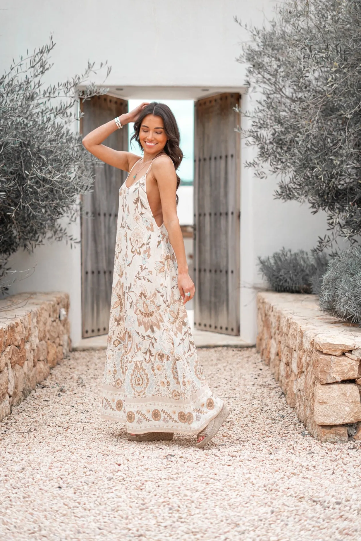 Trägerkleid Chalina Flower Natural