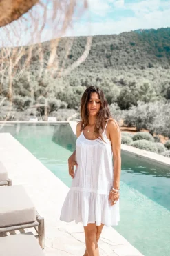 Trägerkleid Evelyn Weiß