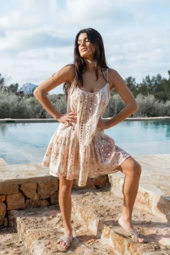 Trägerkleid Faye Mirror Peach