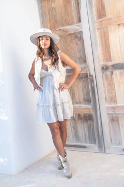 Trägerkleid Marfil Elegancia Ecru