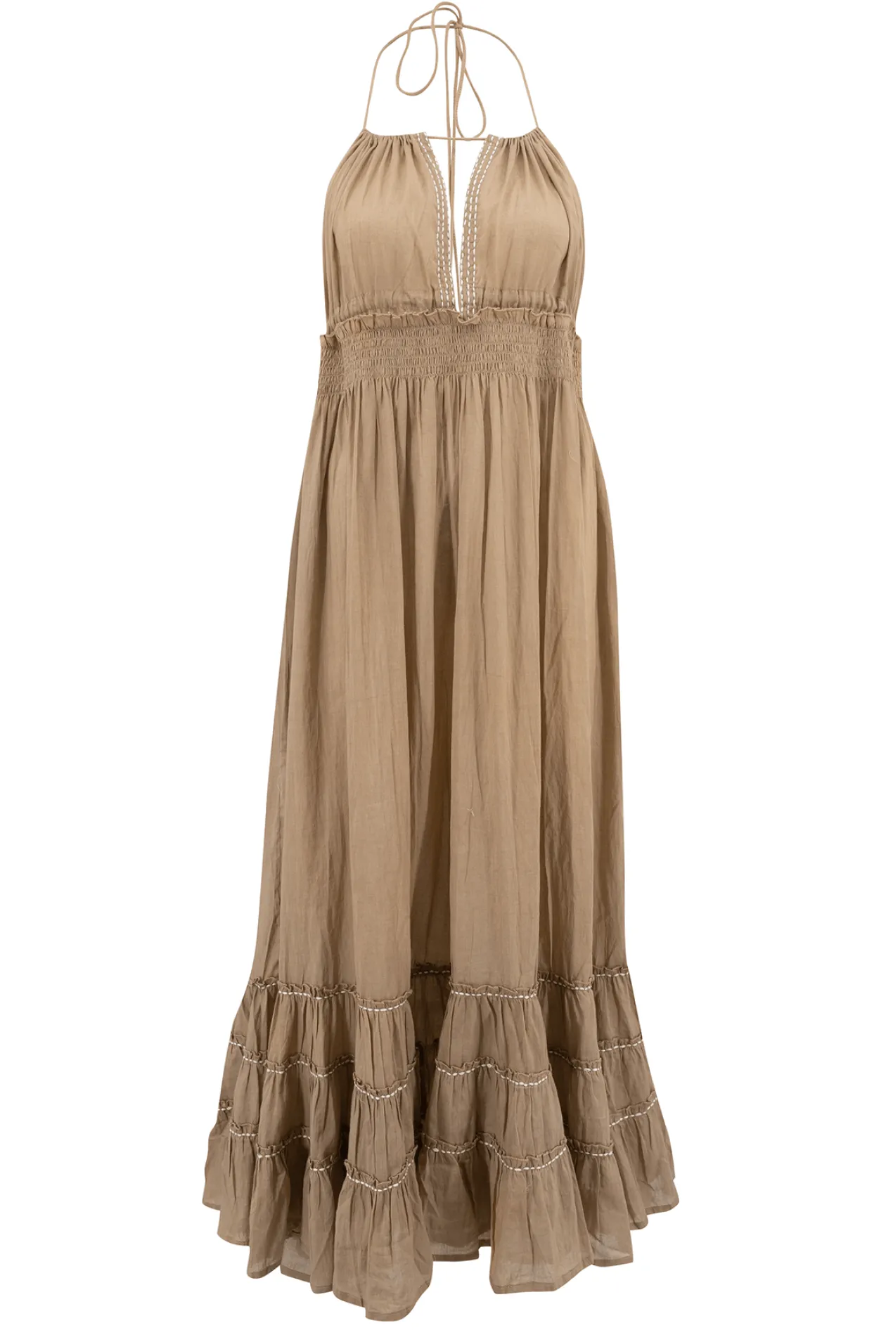 Trägerkleid Mila Taupe