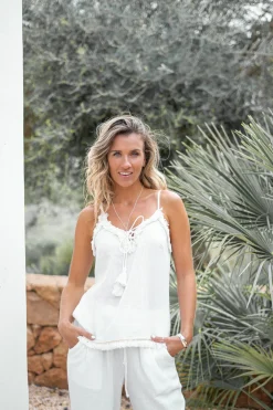 Trägertop Dalia Weiß