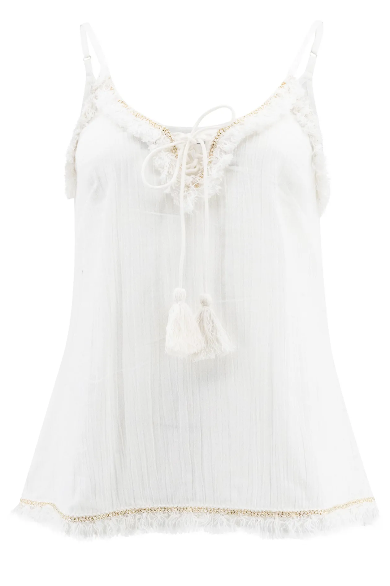 Trägertop Dalia Weiß