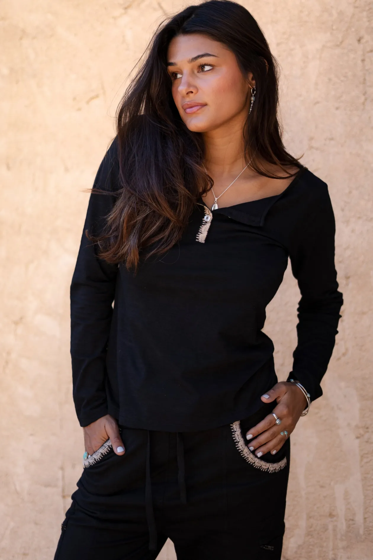 T-shirt Corazon Schwarz