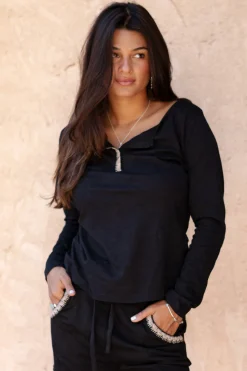 T-shirt Corazon Schwarz