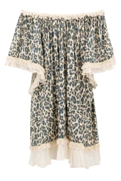 Tunika Ana Leopard Schwarz