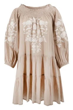 Tunika Elena Bordado Helles Taupe