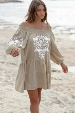 Tunika Elena Bordado Sand