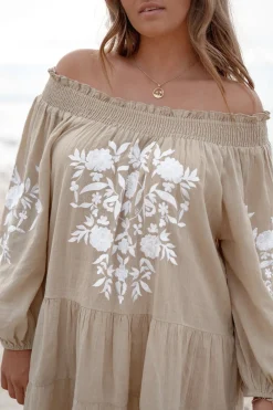Tunika Elena Bordado Sand