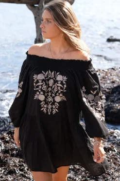 Tunika Elena Bordado Schwarz