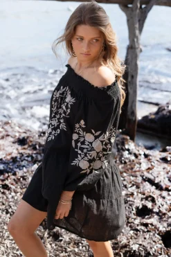 Tunika Elena Bordado Schwarz