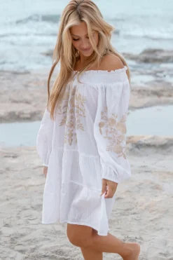 Tunika Elena Bordado Weiß