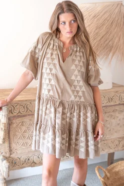 Tunika Ida Cuadros Taupe