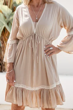 Tunika Isabella gehäkelt Ecru