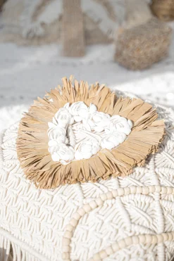 Wandanhänger Heart Rose Seagrass