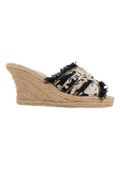 Wedge Inessa Barock Schwarzer Druck