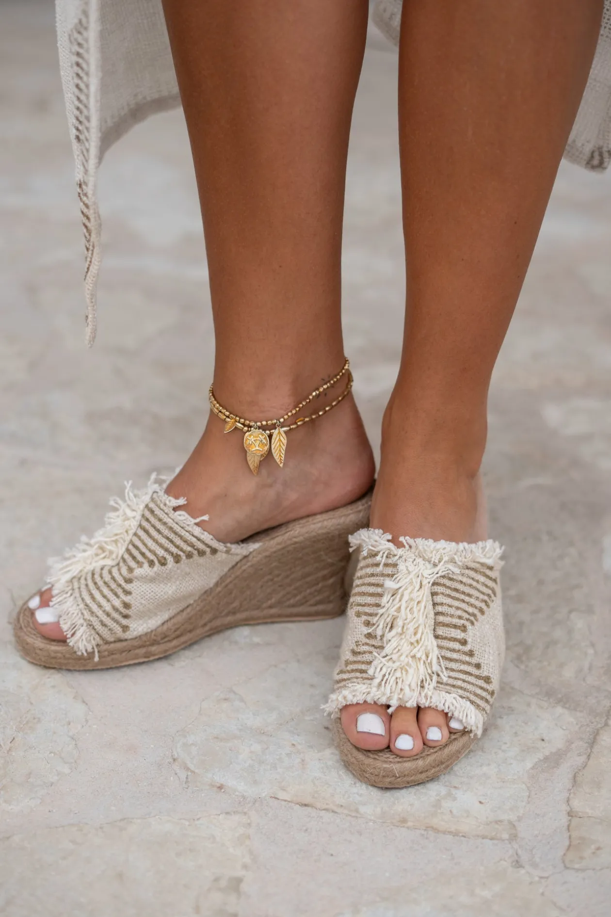 Wedge Terez Elfenbein