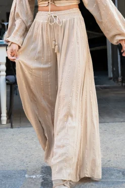 Weite Hose Emika Light Taupe