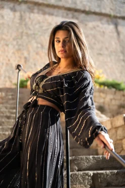 Weite Hose Emika Schwarz