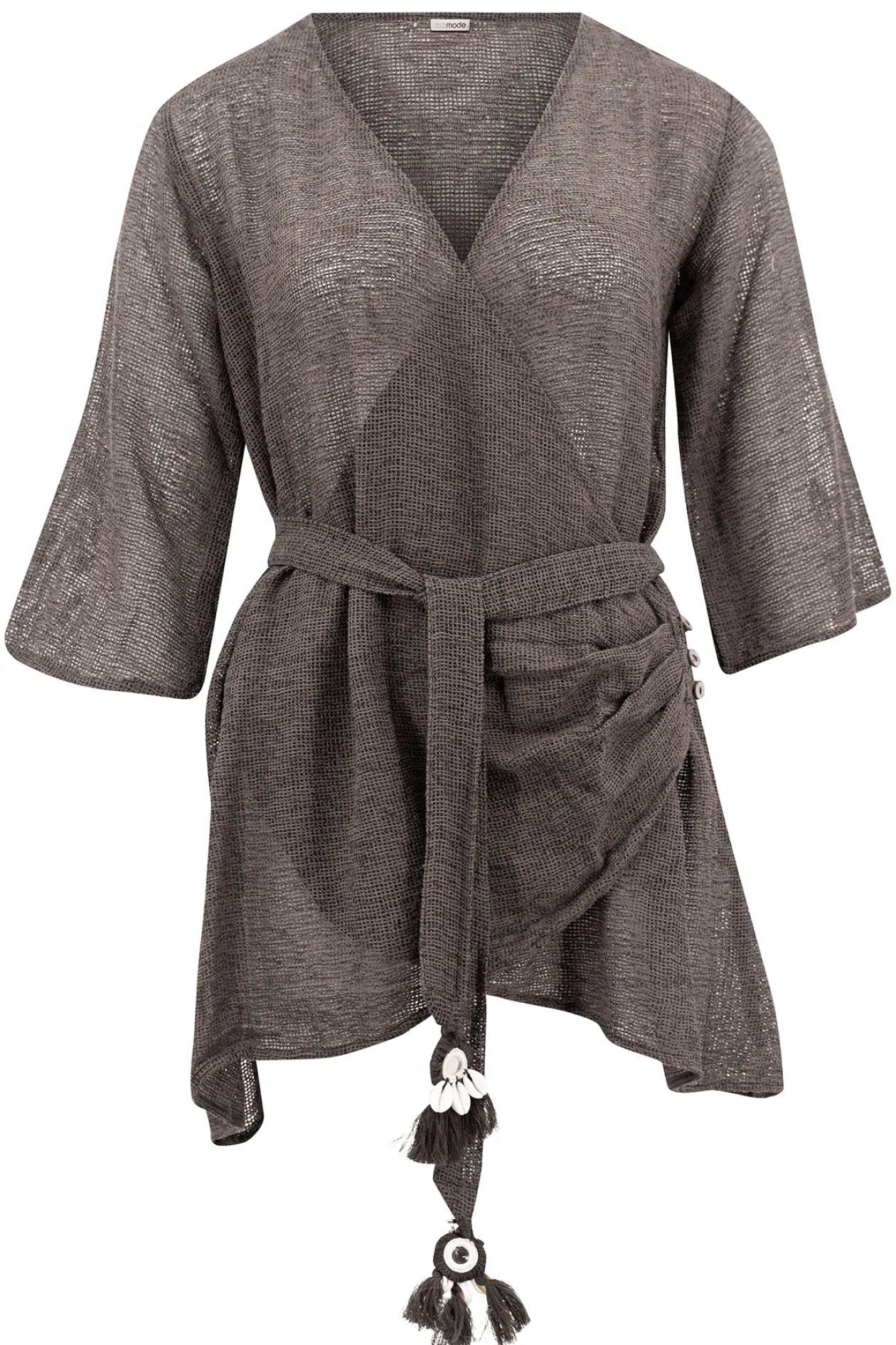 Wickelkleid Deya Dunkel Anthrazit