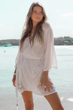 Wickelkleid Deya Weiß