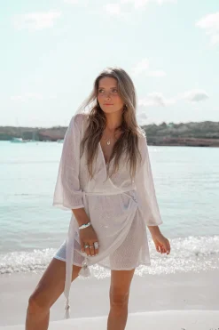 Wickelkleid Deya Weiß