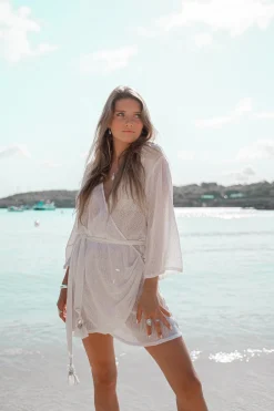 Wickelkleid Deya Weiß