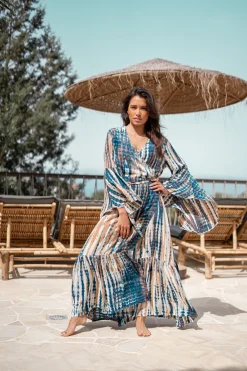 Wickelkleid Romina Beige