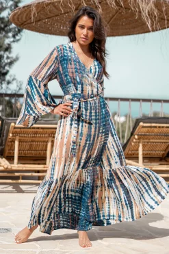 Wickelkleid Romina Schwarz