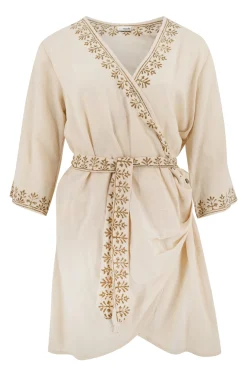 Wickelkleid Soof Scorva Ecru