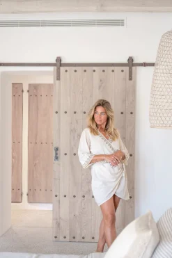 Wickelkleid Soof Scorva Ecru