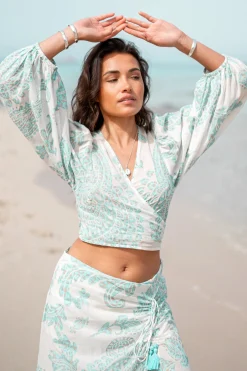 Wickeloberteil Adella Aqua