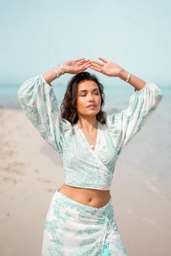 Wickeloberteil Adella Aqua