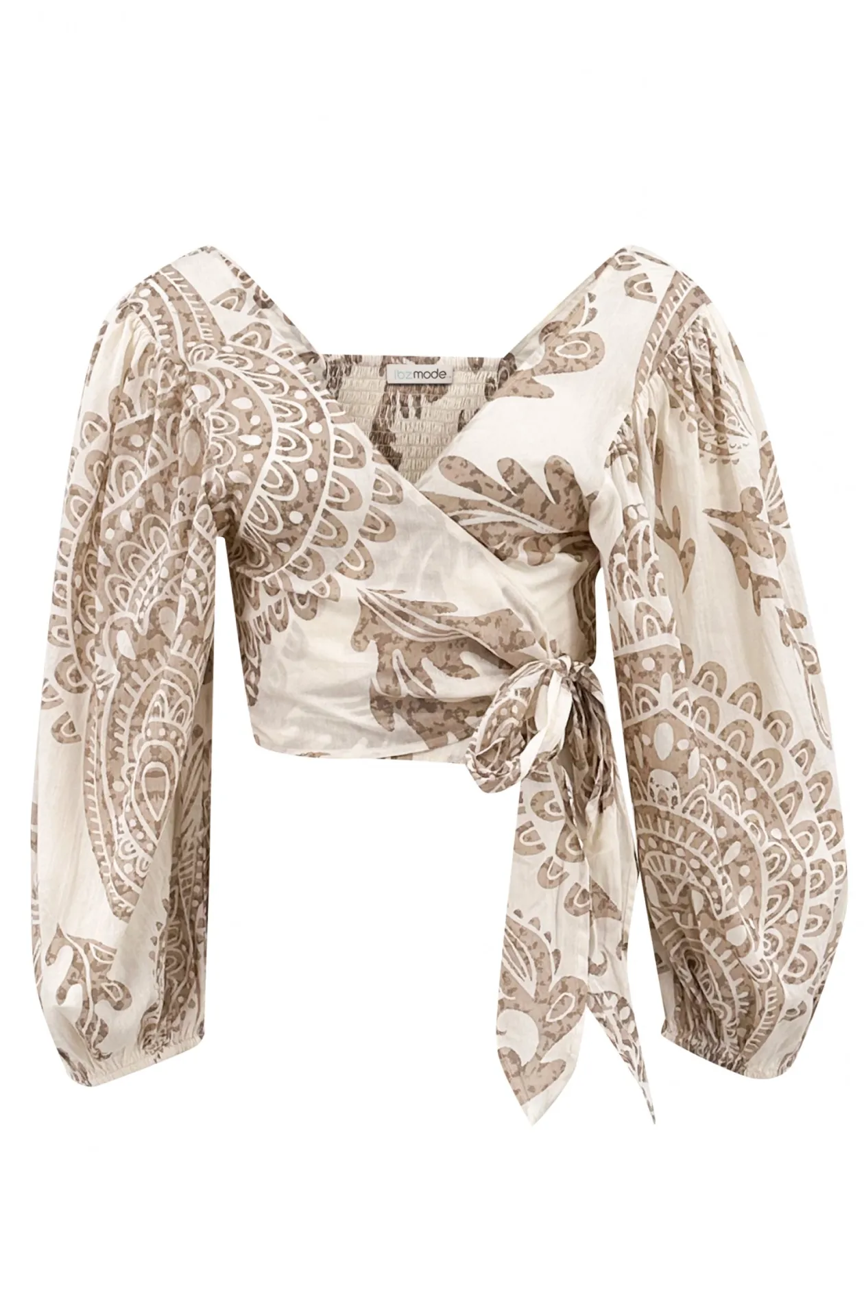 Wickel-Top Adella Taupe