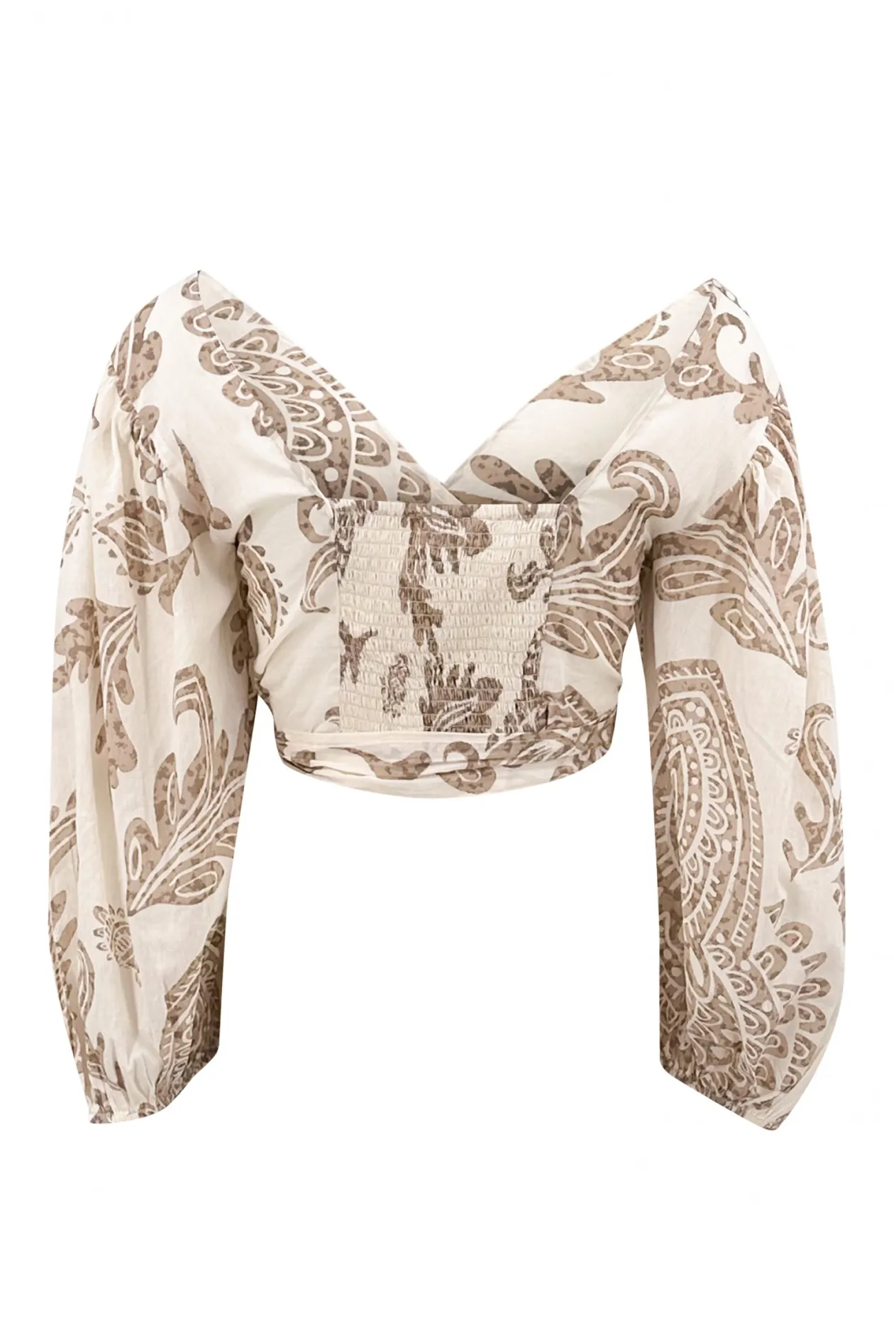 Wickel-Top Adella Taupe