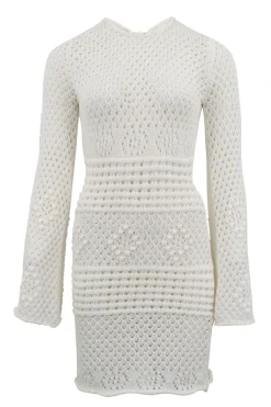 Zayn Ajour Sommerkleid Off White