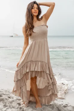 Zigeunerkleid Taupe
